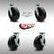 Service Caster 8 Inch SS Polyolefin Caster Set with Ball Bearings 2 Swivel Lock 2 Brake SCC SCC-SS30S820-POB-BSL-2-TLB-2 - alternate 2